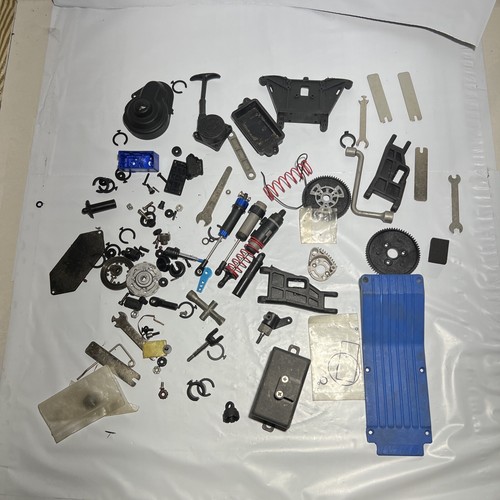 Rc Car Parts Lot Used Gears And Tranny Parts Vintage Rc Car Parts - Image 2