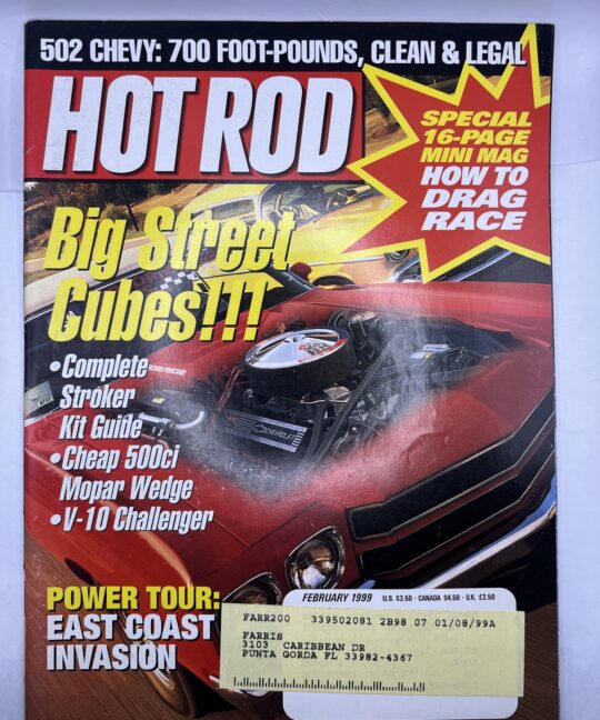 Hot Rod Magazine February 1999 Issue