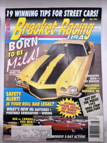 Bracket Racing USA Magazine May 1992 Back Issue