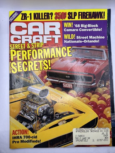 Car Craft Magazine August 1991 Issue