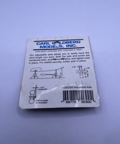 Alternative view of Carl Goldberg Adjustable Axle 5/32” No.300 Rc Airplane Parts Vintage
