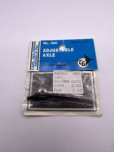 Carl Goldberg Adjustable Axle 5/32” No.300 Rc Airplane Parts Vintage