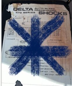 Delta Rc Car Auto Bleed Shocks 470 Series Parts List 1 Sheet 1985 Vintage Rc Car