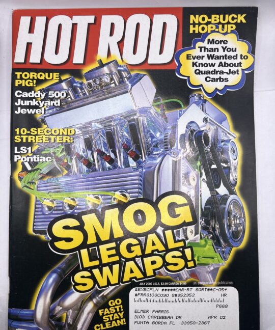 Hot Rod Magazine July 2000 Issue