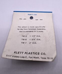 Alternative view of Klett 1 1/2 " Diameter tail or landing wheel TW-3 580538 Rc Airplane Part