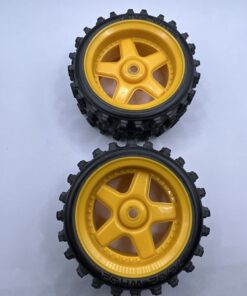 Nikko Porsche 959 Rear Yellow Wheels (2) R-16005 10230 Vintage Rc Car