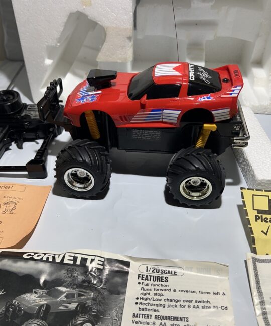 Nikko Rc Car Corvette High Roller 20400 With Remote And Box Vintage Rc Car