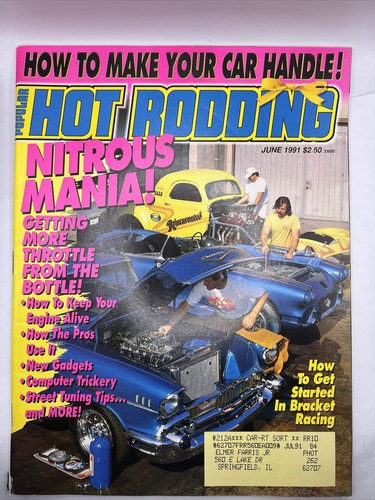 Popular Hot Rodding Magazine June 1991 Issue