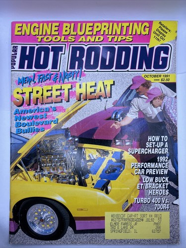 Popular Hot Rodding Magazine October 1991 Issue
