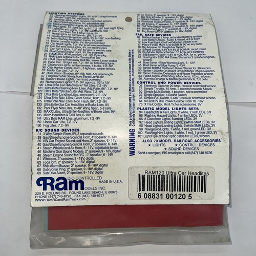 Ram Electronics for RC Cars Ultra Bright Headlights With Tail Lights RAM120 - Image 2