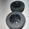 Short Course Truck Tires (4) 1/10 on 12mm Hex Wheels Used