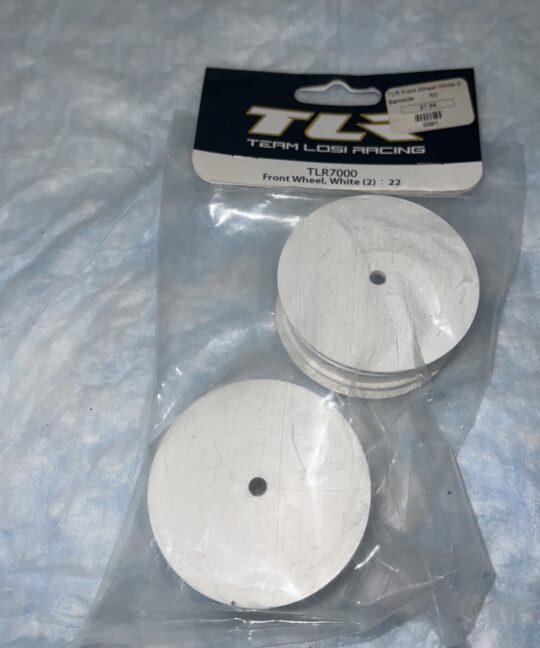 TLR 7000  Front Wheel, White (2) : 22