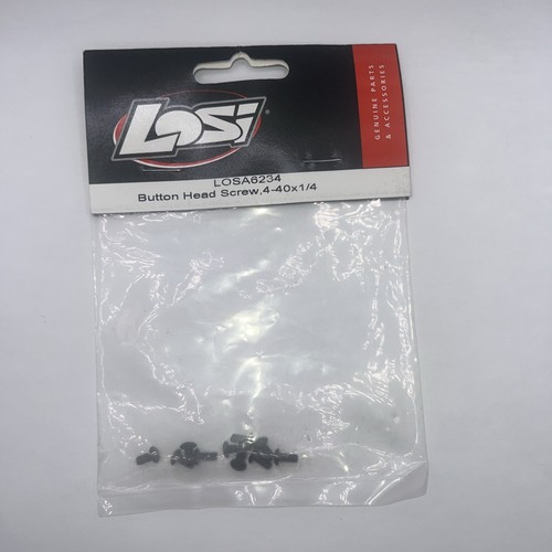 Team Losi Button Head Machine Screws 4-40x1/4 Hex Head Rc Hardware LOSA6234