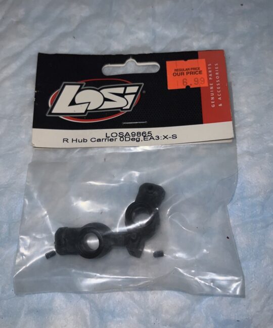 Team Losi LOSA9865 Rear Hub Carrier 0-Degree, EA3:X-S