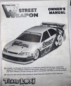 Team Losi Racing Street Weapon RC Super Touring car Owners Manual 1/10th Scale