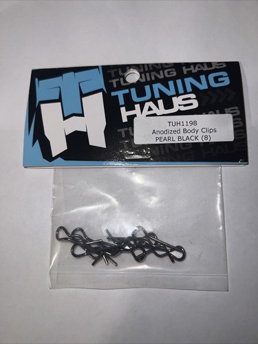 Tuning Haus Anodized Body Clips Pearl Black (8) TUH1198