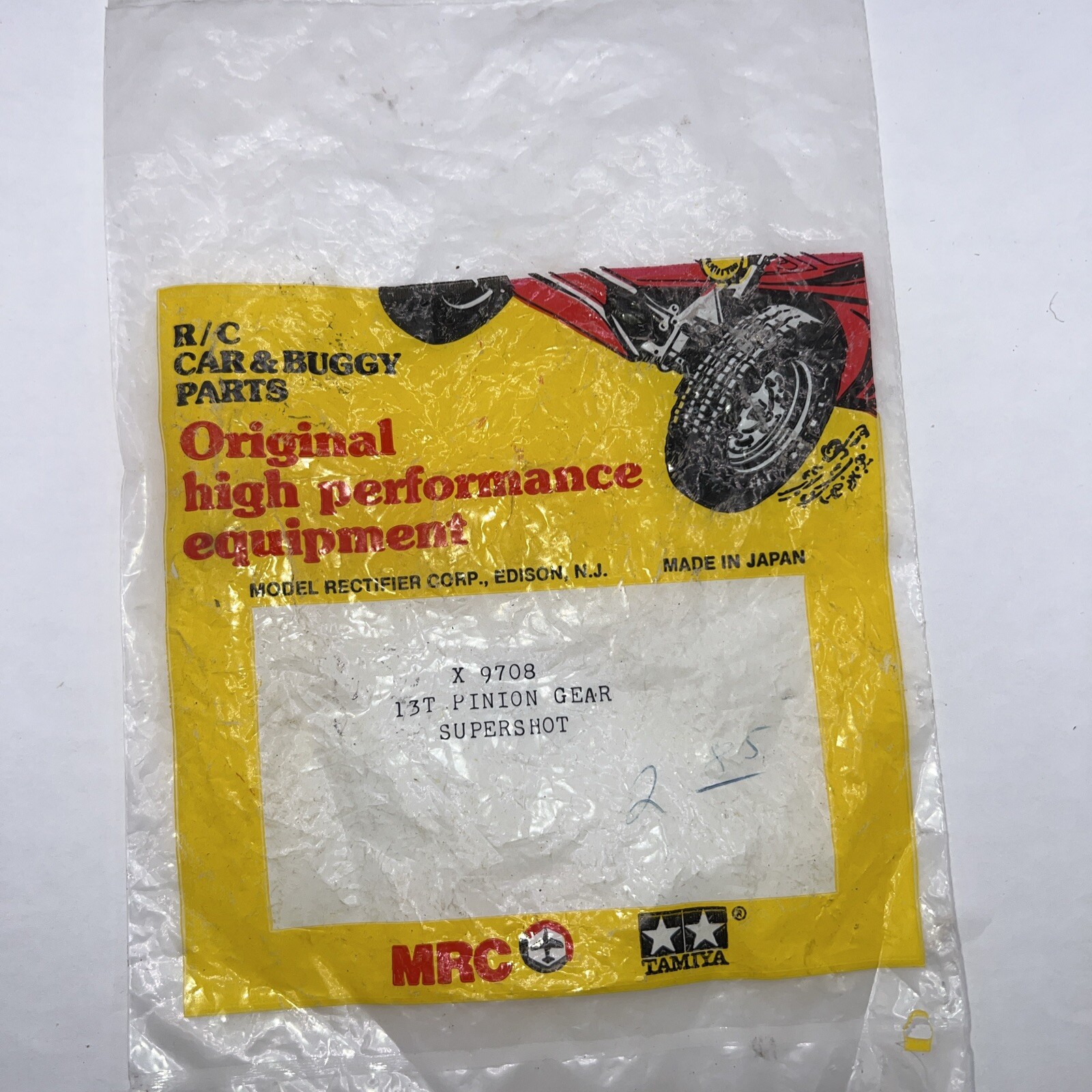 VINTAGE TAMIYA 9708 PINION GEAR 13T 13 TOOTH 32P 32 PITCH SUPERSHOT X9708 NIP
