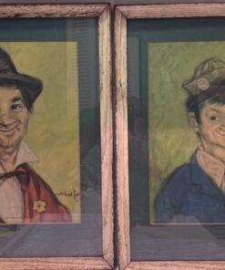 Vintage Framed The Gay Philosopher & The Philosopher’s Wife By Henry Major