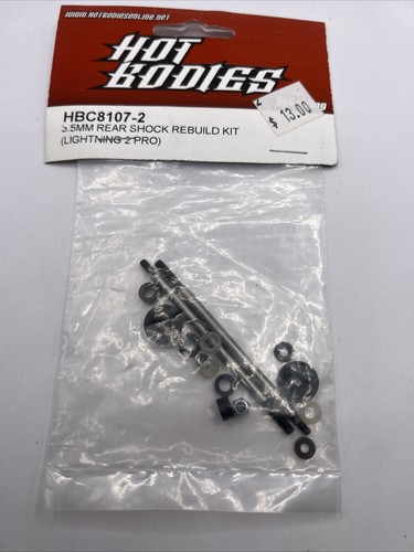 Vintage Hot Bodies HPI C8107-2 3.5mm Rear Shock Rebuild Kit NEW Lightning 2 Pro