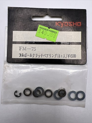 Vintage Kyosho FM-75 Clutch Full Ball Bearing Set Vintage RC Car Truck Parts
