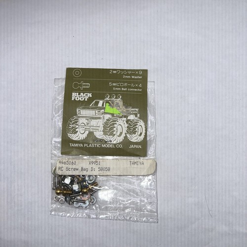 Vintage Tamiya Blackfoot Screw Bag D Blackfoot 58058 Original NEW NIB 1986