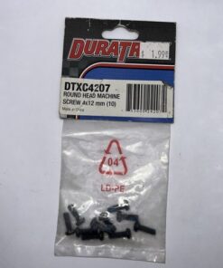 DURATRAX - ROUND HEAD MACHINE SCREW 4x12 mm (10) - Model # DTXC4207