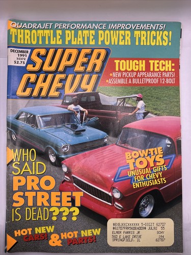 Super Chevy Magazine December 1991 Issue (Throttle Plate Power Tricks)