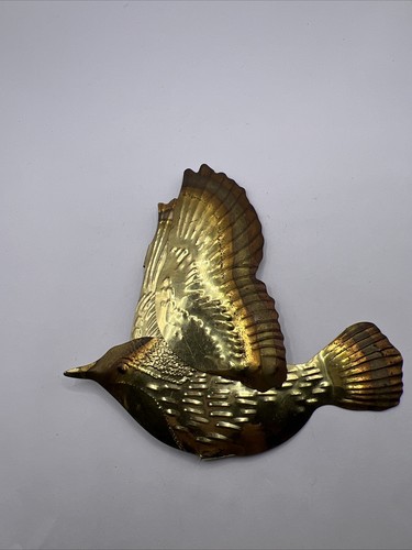 Vintage Home Interiors Brass Flying Bird Swallow 4.5" HOMCO