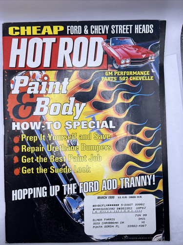 Hot Rod Magazine March 1999 Issue