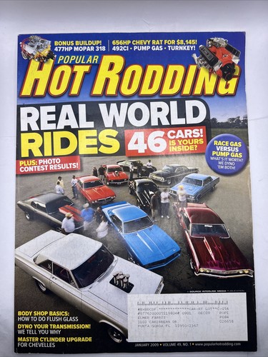 Popular Hot Rodding Magazine January 2009 Back Issue