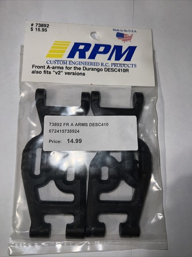 RPM 73892 Front Arm Set Black Durango DESC410R