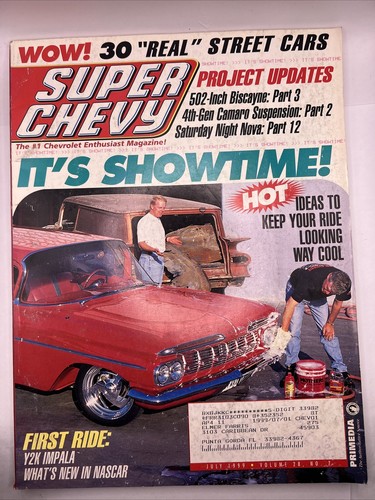 Super Chevy Magazine July 1999 Issue (30 Real Street Cars)