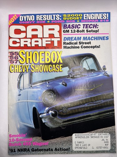 Car Craft Magazine July 1991 Issue