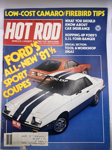 Hot Rod Magazine March 1981 Vintage Issue