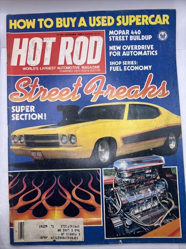 Hot Rod Magazine November 1980 Vintage Issue
