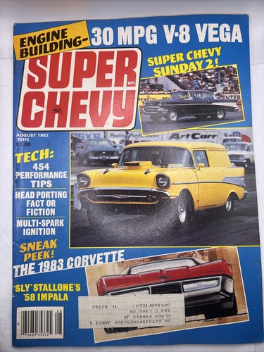 Super Chevy Magazine August 1982 Back Issue