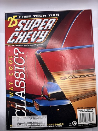 Super Chevy Magazine February 1998 Issue (25 Tech Tips)