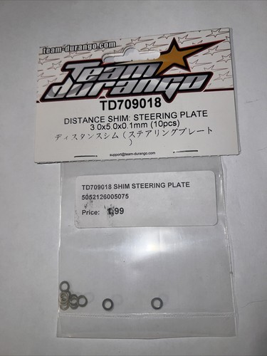 TD709018 DISTANCE SHIM: STEERING PLATE 3.0X5.0X0.1MM (10PCS) TEAM DURANGO