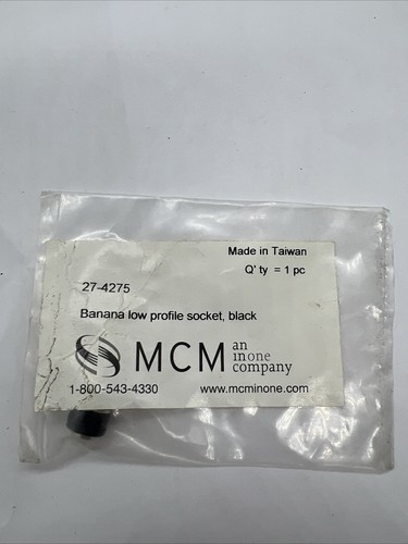Vintage Mcminone Company banana low profile socket black 27-4275 (1)