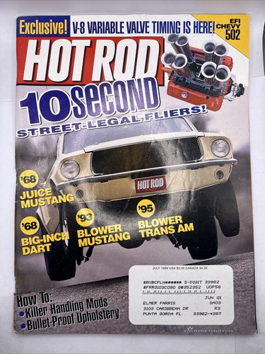 Hot Rod Magazine July 1999 Issue