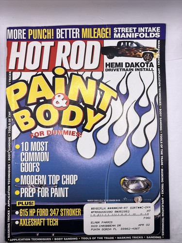 Hot Rod Magazine March 2000 Issue
