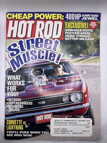 Hot Rod Magazine May 2000 Issue