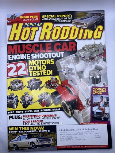 Popular Hot Rodding Magazine February 2009 Back Issue