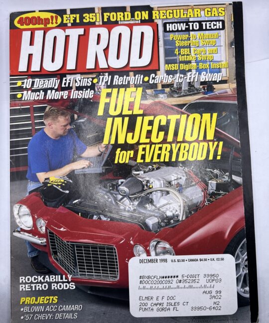 Hot Rod Magazine December 1998 Issue