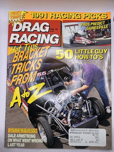 Drag Racing Magazine March 1991 Issue