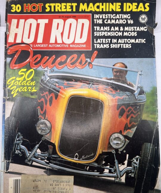 Hot Rod Magazine August 1982 Vintage Issue