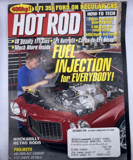 Hot Rod Magazine December 1998 Issue