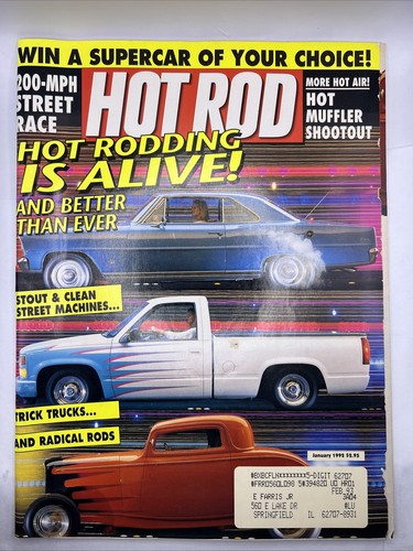 Hot Rod Magazine January 1992 Issue