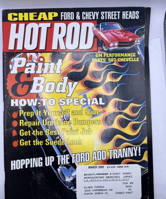Hot Rod Magazine March 1999 Issue
