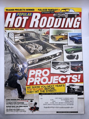 Popular Hot Rodding Magazine August 2011 Issue